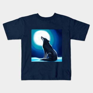 Wolf moon Kids T-Shirt